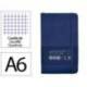 CUADERNO CON GOMILLA ANTARTIK NOTES TAPA DURA A6 HOJAS CUADRICULA AZUL MARINO 100 HOJAS 80 GR FSC