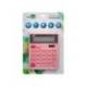 CALCULADORA LIDERPAPEL SOBREMESA XF23 10 DIGITOS SOLAR Y PILAS COLOR ROSA 127X105X24 MM