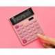 CALCULADORA LIDERPAPEL SOBREMESA XF23 10 DIGITOS SOLAR Y PILAS COLOR ROSA 127X105X24 MM