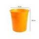 PAPELERA PLASTICO Q-CONNECT NARANJA TRANSLUCIDO 13 LITROS