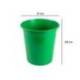 PAPELERA PLASTICO Q-CONNECT VERDE OPACO 13 LITROS