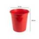 PAPELERA PLASTICO Q-CONNECT ROJO OPACO 13 LITROS