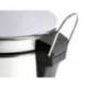 PAPELERA METALICA Q-CONNECT CON PEDAL CROMADA 43X29CM CAPACIDAD 20 LITROS