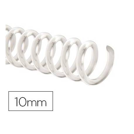 Espiral Plastico Transparente de 32 Paso 5:1 10mm 1,8mm Q-Connect