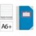 LIBRO CARTONE COSIDO FERNANDES FLECHA DIN A6+ RAYADO HORIZONTAL 50 HOJAS 100 GR AZUL