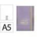 CUADERNO CON GOMILLA ANTARTIK NOTES TAPA BLANDA A5 HOJAS LISAS MORADO Y AMARILLO 80 HOJAS 80 GR FSC