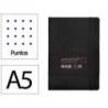 CUADERNO CON GOMILLA ANTARTIK NOTES TAPA BLANDA A5 HOJAS PUNTOS NEGRO 80 HOJAS 80 GR FSC