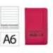 CUADERNO CON GOMILLA ANTARTIK NOTES TAPA DURA A6 HOJAS RAYAS BURDEOS 100 HOJAS 80 GR FSC