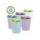 PAPELERA PLASTICO ARCHIVO 2000 ECOGREEN 100% RECICLADA 18 LITROS COLOR VERDE PASTEL