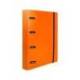 CARPETA 4 ANILLAS 25 MM LIDERPAPEL DIN A4 COLOR NARANJA POLIPROPILENO