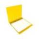 CARPETA 4 ANILLAS 25 MM LIDERPAPEL DIN A4 COLOR AMARILLO POLIPROPILENO