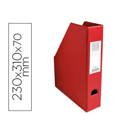 Revistero Plastico Exacompta color Rojo 310x230x70 mm