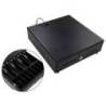 CAJON PORTAMONEDAS SEYPOS ELECTRICO METALICO 8 MONEDEROS 4 BILLETEROS RANURA FRONTAL CERRADURA CON LLAVE