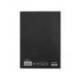 Libreta escolar Liderpapel tapa negra A5 con 80 hojas de 60g/m2. Rayado horizontal con doble margen.