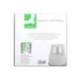 Taburete q-connect ruedas retractiles tres ruedas dos niveles negro