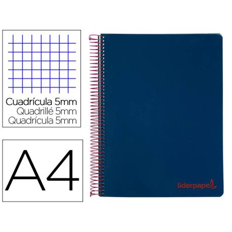 Bloc Liderpapel DIN A4 wonder cuadrícula 5mm 120 hojas azul