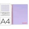 Bloc Liderpapel DIN A4 wonder cuadrícula 5mm 120 hojas color violeta