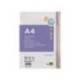 RECAMBIO LIDERPAPEL A4 200+50 HOJAS 90G/M2 CUADRO 5 MM 4 TALADROS BANDAS DE 5 COLORES