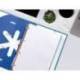 RECAMBIO LIDERPAPEL A4 200+50 HOJAS 90G/M2 CUADRO 5 MM 4 TALADROS BANDAS DE 5 COLORES