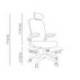 SILLA Q-CONNECT ERGONOMICA PAL ERMO MALLA BASE NYLON ALT MAX 1300 ANC 610 PROF 600 RUEDAS PREMIUM COLOR NEGRO