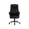 SILLA Q-CONNECT DIRECCION BOLZ ANO SIMIL PIEL BASE METALICA ALT MAX 1260 ANC 650 PROF 730 MM RUEDAS PREMIUM COLOR NEGRO