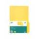 SUBCARPETA CARTULINA LIDERPAPEL FOLIO PESTAÑA INFERIOR 240G/M2 COLOR AMARILLO