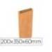 SOBRE PAPEL BASIKA KRAFT NATURAL LISO CON FUELLE M 200X350X60 MM PAQUETE DE 25 UNIDADES