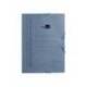 CARPETA LIDERPAPEL GOMAS FOLIO 3 SOLAPAS CARTON PINTADO AZUL 410 G/M2