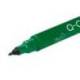 ROTULADOR Q-CONNECT MARCADOR PERMANENTE DOBLE PUNTA COLOR VERDE 0,4 MM Y 1 MM