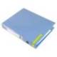 CARPETA DE 2 ANILLAS 25 MM MIXTAS LIDERPAPEL DIN A4 COLOR AZUL CARTON FORRADO