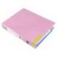 CARPETA DE 2 ANILLAS 25 MM MIXTAS LIDERPAPEL DIN A4 COLOR ROSA CARTON FORRADO