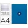 CUADERNO ESPIRAL LIDERPAPEL DIN A4 MICRO ANTARTIK CUADRICULA 5 MM COLOR AZUL CARTON FORRADO