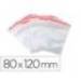 BOLSA PLASTICO AUTOCIERRE Q-CONNECT 80X120 MM PAQUETE DE 100 UNIDADES