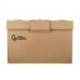 CAJON CONTENEDOR LIDERPAPEL CARTON MANUAL PARA 3 CAJAS ARCHIVO DEF. FOLIO / 3 ARCHIVADORES A-Z 387X333X260MM
