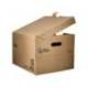 CAJON CONTENEDOR LIDERPAPEL CARTON MANUAL PARA 3 CAJAS ARCHIVO DEF. FOLIO / 3 ARCHIVADORES A-Z 387X333X260MM