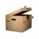 CAJON CONTENEDOR LIDERPAPEL CARTON MANUAL PARA 5 CAJAS ARCHIVO DEF. FOLIO / 6 ARCHIVADORES A-Z 540X410X300MM