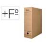 CAJA ARCHIVO DEFINITIVO LIDERPAPEL FOLIO PROLONGADO CARTON RECICLADO 325G/M2 LOMO 116 MM KRAFT 388X116X275 MM