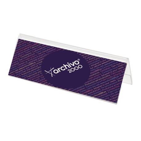 IDENTIFICADOR SOBREMESA ARCHIVO 2000 PET FLEXIBLE 100% RECICLABLE DIN A4 TRANSPARENTE 85X300X102 MM