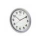 RELOJ MAUL STEP DE PARED REDONDO 40 CM DIAMETRO ELECTRICO COLOR PLATA