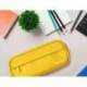 ESTUCHE PORTATODO LIDERPAPEL CLASSIC OVALADO 2 CREMALLERAS CON BOLSILLO DELANTERO 210X90MM AMARILLO