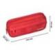 ESTUCHE PORTATODO LIDERPAPEL CLASSIC OVALADO 2 CREMALLERAS CON BOLSILLO DELANTERO 210X90MM ROJO
