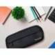ESTUCHE PORTATODO LIDERPAPEL CLASSIC OVALADO 2 CREMALLERAS CON BOLSILLO DELANTERO 210X90MM NEGRO