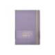 CUADERNO CON GOMILLA ANTARTIK NOTES TAPA DURA A4 HOJAS CUADRICULA MORADO Y AMARILLO 100 HOJAS 80 GR FSC