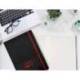 CUADERNO CON GOMILLA ANTARTIK NOTES TAPA DURA A4 HOJAS PUNTOS NEGRO Y ROJO 100 HOJAS 80 GR FSC