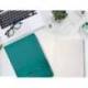 CUADERNO CON GOMILLA ANTARTIK NOTES TAPA DURA A4 HOJAS RAYAS VERDE AGUAMARINA 100 HOJAS 80 GR FSC
