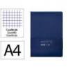 CUADERNO CON GOMILLA ANTARTIK NOTES TAPA DURA A4 HOJAS CUADRICULA AZUL MARINO 100 HOJAS 80 GR FSC