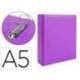 Carpeta 2 Anillas Liderpapel A5 Color Violeta 40 mm