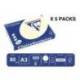 PAPEL COLOR TROPHEE A3 80GR CREMA PASTEL PAQUETE DE 500 HOJAS