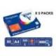 PAPEL COLOR TROPHEE A4 80GR NARANJA INTENSO PAQUETE DE 500 HOJAS