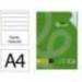 Recambio Liderpapel DIN A4 4 taladros 100 gr rayado horizontal